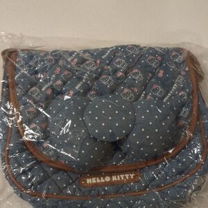 Hello Kitty Polka Dot Quilted Cosmetic Bag